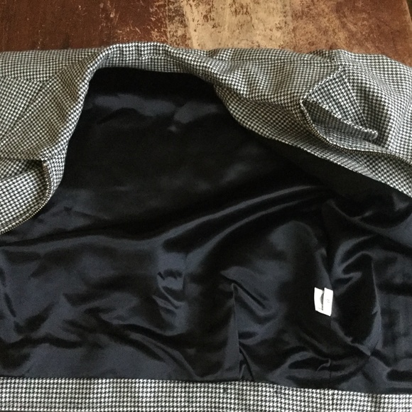 Vintage Barry Bricken Sport Houndstooth Wool Skirt Suit - Size 8, 10 - Picture 6 of 8